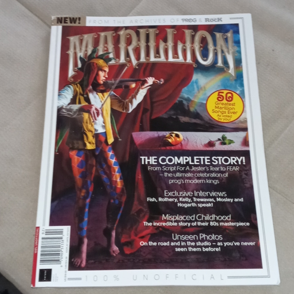 FROM THE ARCHIVES OF PROG & ROCK MARILLION MAGAZIN